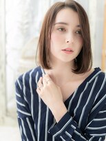 モッズヘア 上尾西口店(mod's hair) センターパートも◎黒髪風前下がりボブa上尾20代30代40代