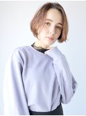 ナチュラルショート_耳かけウェーブパーマ_27386a