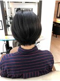 襟足すっきりショートマッシュ♪