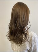 【ラテベージュ】×ほつれウェーブロング