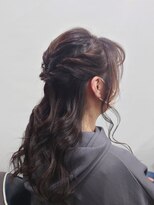 アフレッシュヘアー(afresh hair)&nbsp;ハーフアップ巻き髪