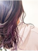 つや髪 インナーパープルカラー