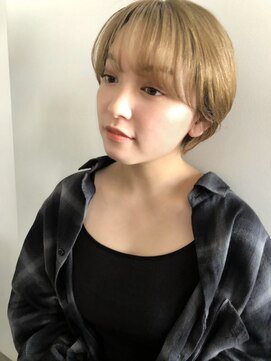 シータ(sheta) 【表参道sheta/中澤】ミニボブフェザーバングマッシュショート