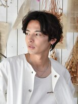 ロアー ヘアー マチルダ 千葉店(RAWR hair MATILDA)&nbsp;【RAWR】メンズ_センターパート_ニュアンスパーマ