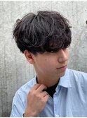 【fifth】緩めツイストスパイラルパーマ無造作束感ヘアメンズ