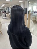 暗髪/透明感カラー/透け感/平塚