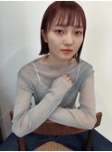 個性派ミニボブ×オン眉バング