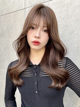 ロンド アンブル 四条烏丸(Lond ambre) オリーブベージュ/レイヤーカット/デザインカラー