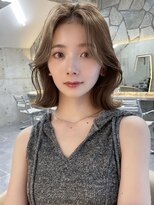 サイン 表参道(SIGN)&nbsp;韓国ヘアーハッシュカットレイヤーカットグレージュブリーチ無し