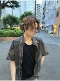 スパイラルパーマ+ハイライトカラー