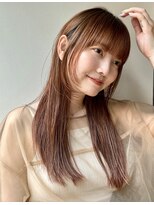 ロングレイヤー　レイヤーカット　フェイスレイヤー