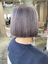 原宿ラベンダーグレージュカラーミルクティーアッシュボブ