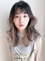 似合わせカットフェミニンロングメルティカラー_28791