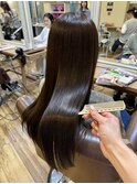 美髪トリートメント/艶髪/姫カットレイヤー/ベージュブラウン