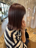 リベラル(liberal)&nbsp;ルビーレッ ド切りっぱなしボブ ストレート【20代/30代/40代】