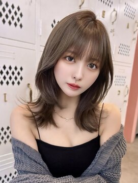 クム(kumu) 【kumu】ブリーチなしダブルカラー/春カラー/おくれ毛/栄/名古屋