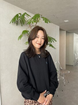 クム 横浜(qumu) 【qumu】ブリーチなしカラー×オリーブベージュ