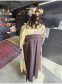 【札幌円山】卒業式/ヘアセット/着付け/袴/ハーフアップ/入学式