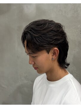 スイッチ(men's SWITCH) 大分フェザーパーマセンターパートウルフカットメンズパーマ