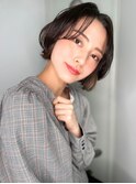 大人美人ショートボブこなれセンターパートp1志木20代30代40代