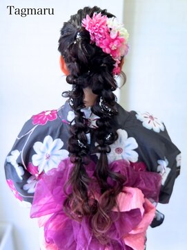 タグマル(Tagmaru) 浴衣着付けヘアセット☆ツインの玉ねぎアレンジ