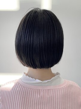 ヘアー アイス 御器所本店(HAIR ICI) 20代30代秋冬暗髪カラーレイヤーボブパーマ小顔ショート
