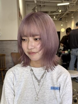 ラック 津田沼(LUCK) ピンクベージュ/グレージュ/ウルフレイヤー/似合わせカット