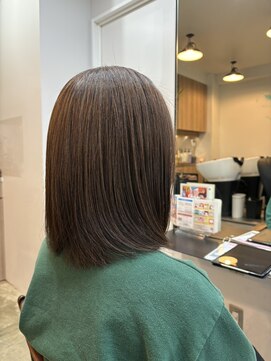 リンク(Link) まとまり重視 大人のツヤ感ナチュラルボブ【綱島】