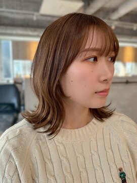 マッシュ チャヤマチ(MASHU chayamachi) 柔らか透明感/ブリーチなし/オリーブブラウン/大阪梅田