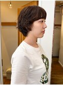 ショートボブ　ボブ　パーマ　ボブパーマ　パーマヘア　表参道