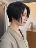 髪質改善ショートカット表参道切りっぱなしボブレイヤーボブ