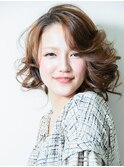 大人のカジュアルスタイル♪ニュアンスカールボブ
