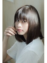 ルーチェ 大宮(Luce)&nbsp;大人かわいい重めスタイル厚めバングワンカール前下がりロブ☆