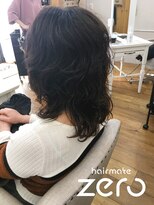 ヘアメイクゼロ 坂戸駅前店(hairmake zero)&nbsp;パーマ　ハイレイヤーウルフ