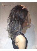 大人綺麗☆透明感ネイビーグレージュ