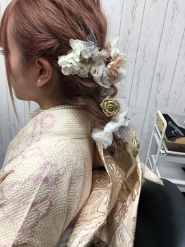 シャングリラ Shangri‐La ヘアメイク hairmake 成人式ヘアセット