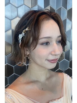 ヘアセット専門店 ナゴミ 池袋店(nagomi) ヘアセット/ブライダル/結婚式/花嫁/ピンクメイク/ナチュラル