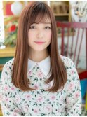 ★大人かわいいショコラピンクエアーストレート20代30代40代★
