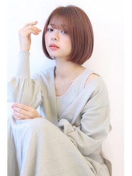 オーロ(ORO) 20代30代40代50代フラットボブカシスベージュ