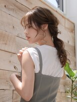 ロアー ヘアー マチルダ 千葉店(RAWR hair MATILDA)&nbsp;【RAWR】大人ゆるポニー_ロングヘアアンジ