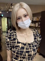 サニー 渋谷(SUNNY)&nbsp;ハイトーンショート、ハイライト、ミルクティーベージュ