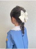 キッズヘアアレンジ/女の子ヘア/卒園式ヘア