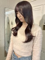 エスク オブ ヘアー(SQ of hair) 韓国風style レッドブラウン　くびれヘア　顔周りレイヤー