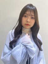 ネイビー グラ ヘアー ストーリー(NAVY gra HAIR STORY) ツヤ感たっぷりロング×深めベージュ