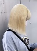 抜きっぱなしブリーチ×ブロンドヘアー