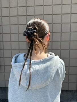 ヘアー リードレス(hair Re:dress) 編み込みヘアアレンジアップスタイル