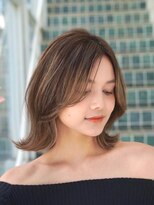アンアミ シブヤ(Un ami shibuya) 大人ミディアムボブ『上品な顔まわり×くびれボブ』