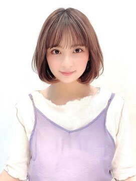 ジュネス 銀座(JYUNESU) ボブウルフ外国人風カラーオリーブグレージュ透明感20代30代40代