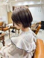 ネイロ 錦糸町(NeiRo)&nbsp;魅力倍増カールセミディシアーカラーダークアッシュショートヘア