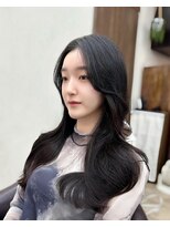 ラクシア(LucxiA)&nbsp;レイヤーカット/顔周りカット/韓国ヘア/前髪カット/滋賀韓国ヘア